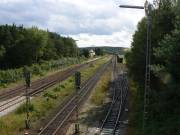 Blick zum Bahnhof Irrenlohe