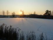 Sonnenuntergang im Weihergebiet
