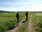 Durch Wiesen und an Feldern vorbei