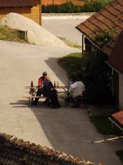 Blick von Dachboden auf unsere Freunde