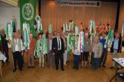 Wimpelgruppe der Zweigvereine beim Festakt
