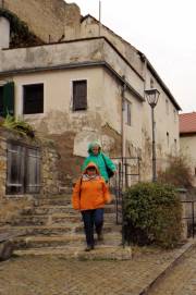 Abstieg von der Burg