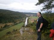 Blick ins Naabtal vom Burgstall aus