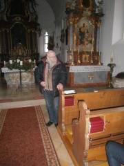 Winfried bei der Kirchenführung