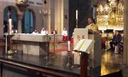 Gottesdienst in der St.-Josef-Kirche und Pfarrer Markus Schmid predigt