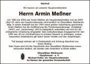 Nachruf des OWV-Hauptvereins für Armin Meßner
