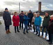 Die Wanderungsteilnehmer am Türmerhaus